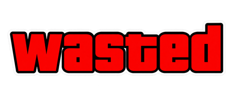 Wasted Sticker - Memes & Fun sticker